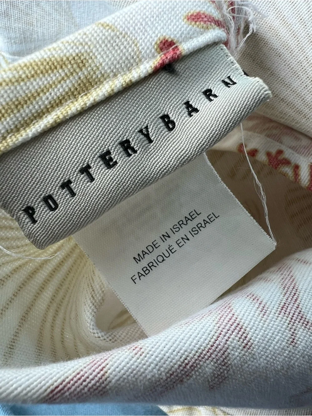 Pottery Barn Coastal Coral Shell Shower Curtain